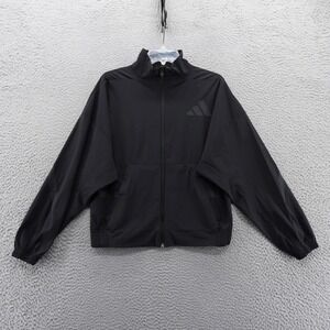 Adidas ZNE Woven Track Jacket XS Black Womens UPF50 Athletic Sportswear NEW $110